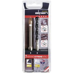 Alpen - Jeu de forets pour verre et carrelage Keramo extreme ATM2 300062100 1/4 (6,3 mm), tige cylindrique 6 mm 1 set 2