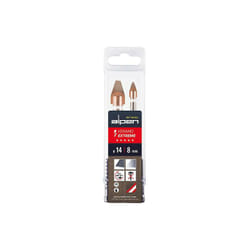 Foret carrelage en kit Alpen Keramo Extreme - 2 pces 14x8mm