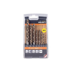 Alpen - Kit de mèches hélicoïdales à bois Timber Twist hss, 8 pièces, 3/4/5/2x6/2x8/10 mm