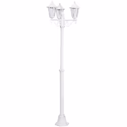 EGLO LATERNA 5, Éclairage de plancher extérieur, Blanc, Verre, IP44, I, Transparent