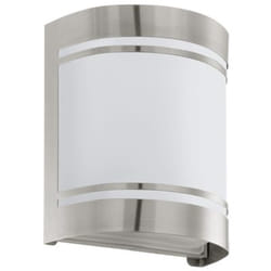 EGLO 30191 éclairage extérieur Éclairage mural extérieur E27 40 W Acier inoxydable, Blanc