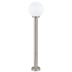 EGLO 30207 éclairage extérieur Piedestal extérieur/Lampadaire E27 60 W Acier inoxydable