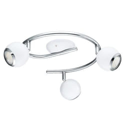 EGLO 31003 spot d'éclairage Spot d'éclairage de surface Argent, Blanc GU10 LED 9 W