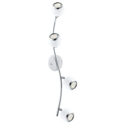 EGLO 31004 spot d'éclairage Spot d'éclairage de surface Argent, Blanc GU10 LED 12 W