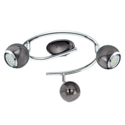EGLO 31007 spot d'éclairage Spot d'éclairage de surface Noir, Argent GU10 LED 9 W