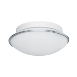 Eglo - Dolly Plafonnier ou applique murale 23,5cm forme ronde, Verre, Chrome (31016)
