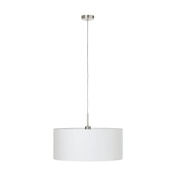 EGLO Pasteri éclairage en suspension Support flexible E27 Nickel, Blanc