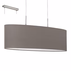 EGLO PASTERI, Surface, Anthracite, Marron, Tissu, Nickel, Acier, Chambre à coucher, Salle à manger, Cuisine, Salon, IP20, II
