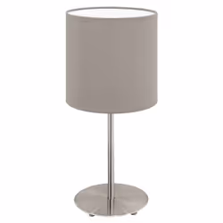 EGLO Pasteri, Nickel, Taupe, Tissu, Acier, Chambre à coucher, Salon, IP20, II, ENEC