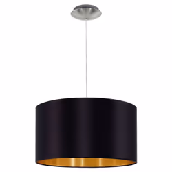 EGLO Maserlo, Support flexible, Noir, Or, Nickel, Or, Nickel, Tissu, Acier, Tissu, Intérieure