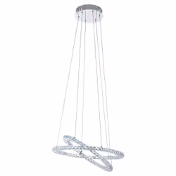 EGLO Varrazo, Support flexible, Chrome, Chrome, Transparent, Acier, IP20, II