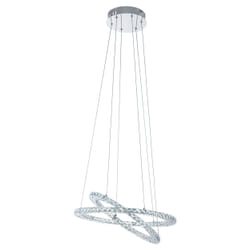 EGLO Varrazo éclairage en suspension Support flexible LED intégrée Chrome