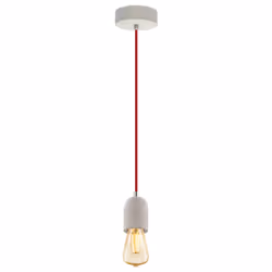 EGLO Yorth, Support flexible, Gris, Rouge, Acier, Salon, Intérieure, II