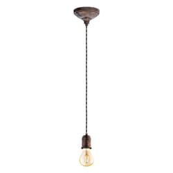 EGLO Yorth éclairage en suspension Support flexible E27 Noir, Marron