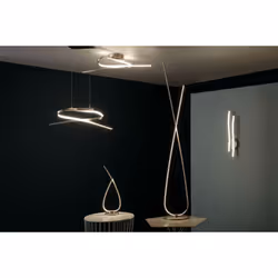 Lampadaire LED Symphonie EGLO, 141 cm, blanc, 28 W