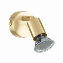 Spot simple Eglo Buzz-Led GU10 1x2,8W laiton brossé- 331844F Spot simple, acier, laiton brosséLumière blanc chaud Lumen 250lm ...