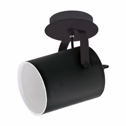 EGLO Villabate, Spot d'éclairage de surface, E27, 1 ampoule(s), 10 W, 220-240 V, Noir