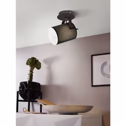 EGLO Villabate Spot d'éclairage de surface Noir E27