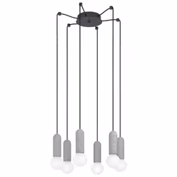 EGLO Giaconecchia, Anthracite, Gris, Anthracite, Gris, Acier, Noir, Intérieure, 6 ampoule(s)