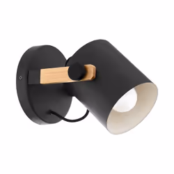 EGLO Hornwood, Surface, 1 ampoule(s), E27, IP20, Noir, Marron, Crème