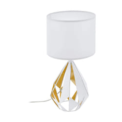 EGLO Carlton 5 lampe de table E27 Or, Blanc