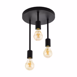 EGLO Wilmcote, 3 ampoule(s), E27, IP20, Noir