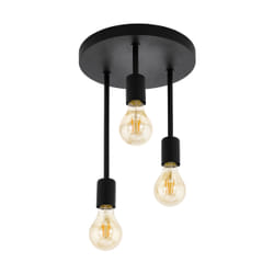EGLO Wilmcote éclairage de plafond Noir E27