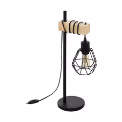 EGLO Townshend 5, Noir, Marron, E27, 1 ampoule(s), 220-240 V, 50 - 60 Hz