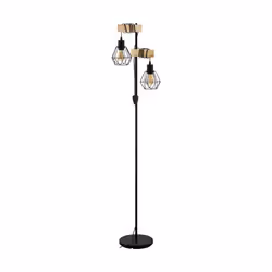 EGLO Townshend 5, Noir, Marron, E27, 2 ampoule(s), 220-240 V, 50 - 60 Hz
