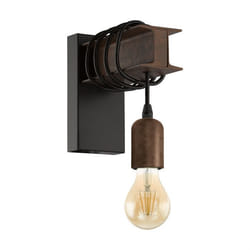 EGLO Townshend 4 Noir, Marron Adapté à une utilisation à l'intérieur E27