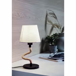 EGLO Rampside lampe de table E27 Noir, Crème