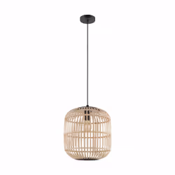 EGLO Bordesley, 1 ampoule(s), E27, Noir, Marron