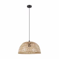 EGLO Claverdon, 1 ampoule(s), E27, IP20, Noir, Bois