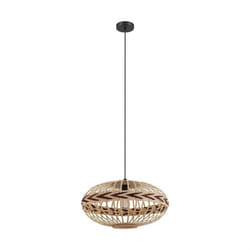 EGLO DONDARRION éclairage en suspension E27 40 W Noir, Bois