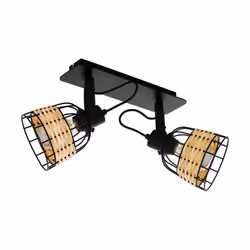 EGLO ANWICK 1, 2 ampoule(s), E27, IP20, Noir, Bois