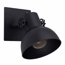 EGLO Barnstaple, Spot d'éclairage de surface, E27, 1 ampoule(s), 220-240 V, Noir