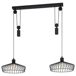 EGLO WInkworth éclairage en suspension E27 40 W Noir