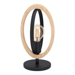 EGLO Basildon lampe de table E27 40 W Noir, Marron