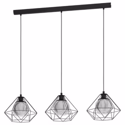 EGLO Vernham, Support de fixation, Noir, Transparent, black-transparent, Acier, Verre