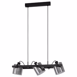 EGLO HORNWOOD 2, Support de fixation, Noir, Acier, Bois, Acier inoxydable, Verre, Acier, Bois, Noir, Intérieure