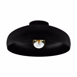EGLO Mogano, 1 ampoule(s), E27, IP20, Noir