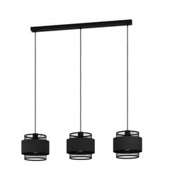 EGLO Bazely éclairage en suspension Support flexible E27 40 W Noir