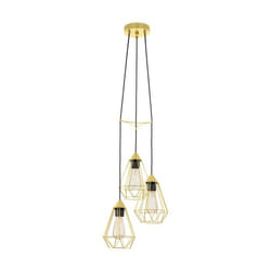 EGLO Tarbes éclairage en suspension Support de fixation E27 Laiton, Acier brossé