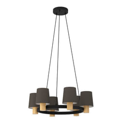EGLO Edale éclairage en suspension Support de fixation E27 40 W Noir, Marron, Cappucino
