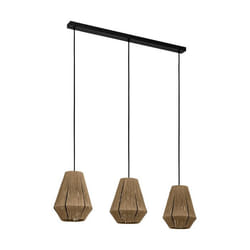 EGLO Alderney éclairage en suspension Support flexible E27 40 W Noir, Naturel