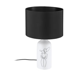 EGLO Vinoza lampe de table E27 40 W Noir, Blanc