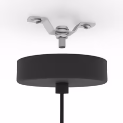 EGLO Matlock éclairage en suspension Support flexible E27 40 W Noir, Gris