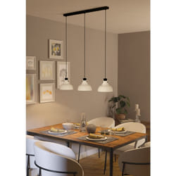 EGLO Matlock éclairage en suspension Support flexible E27 40 W Noir, Gris