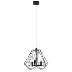EGLO Tarle éclairage en suspension E14 40 W Noir