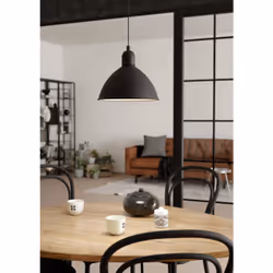 EGLO Pendelleuchte LB23 Priddy schwarz E27 éclairage de plafond 40 W